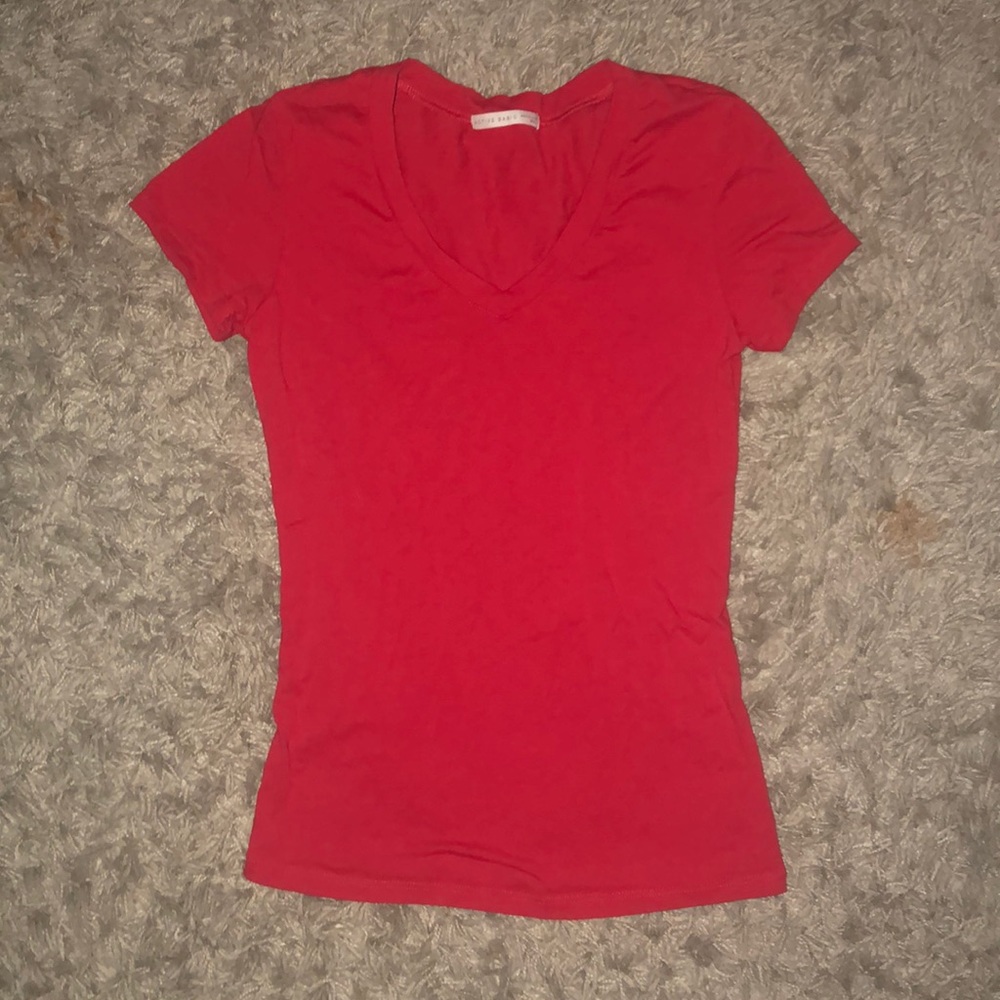 Red V-Neck T-Shirt